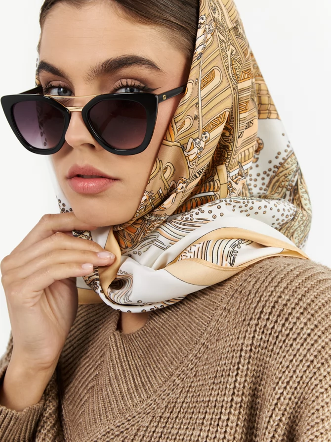 Платок женский SPR-6523-4 с эксклюзивным узором