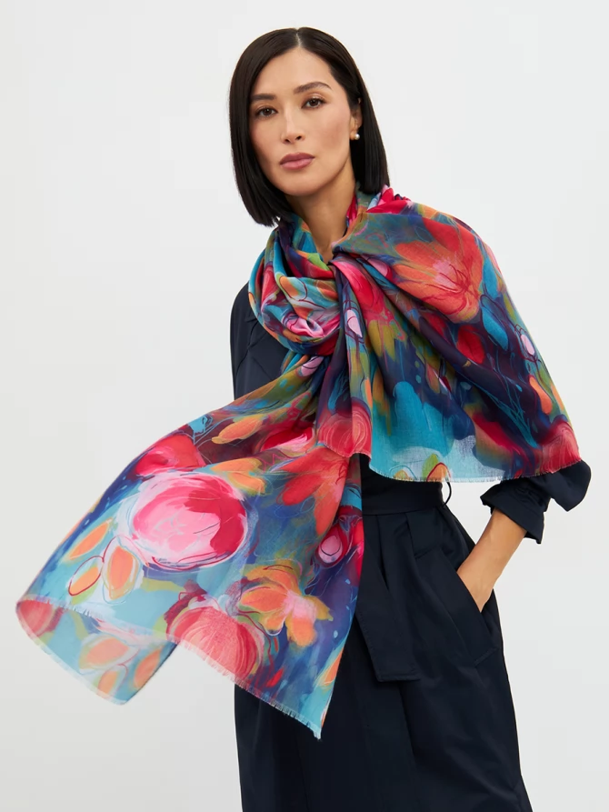 Палантин женский KSH25-1254-2