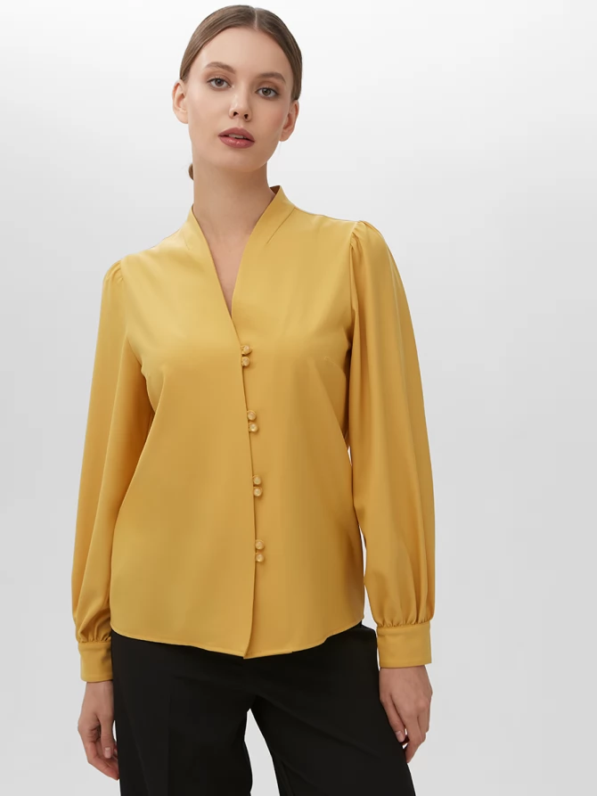 Блузка OD-735-11 горчица