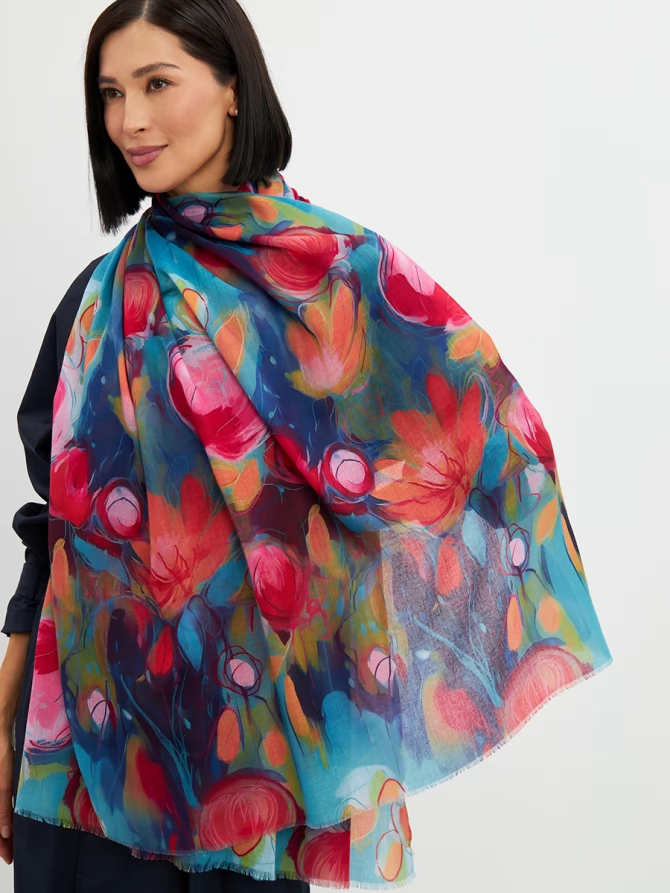 Палантин женский KSH25-1254-2