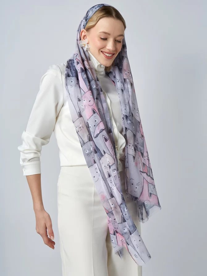 Палантин женский KSH16-128-1