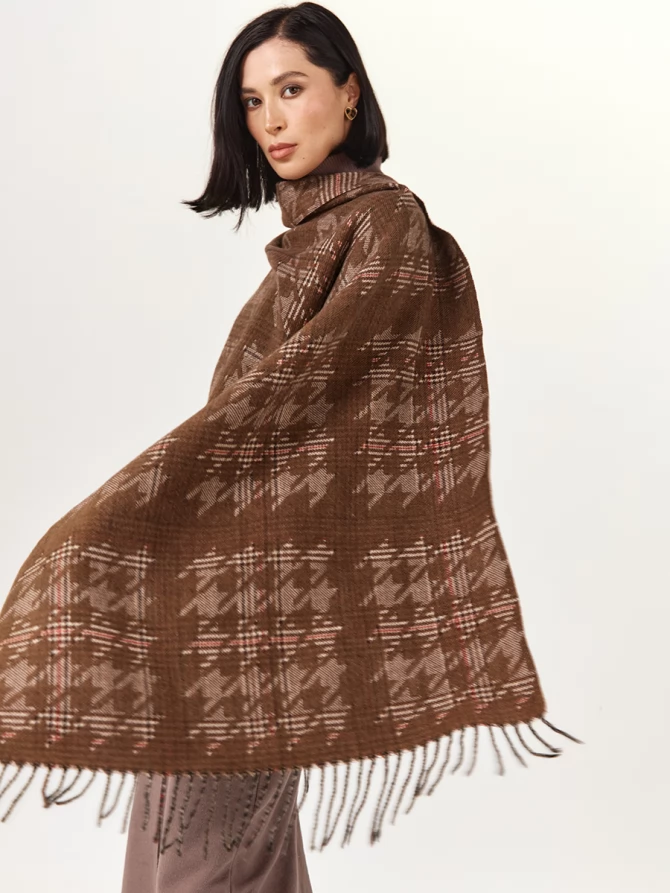 Палантин женский в клетку RH10-16-4