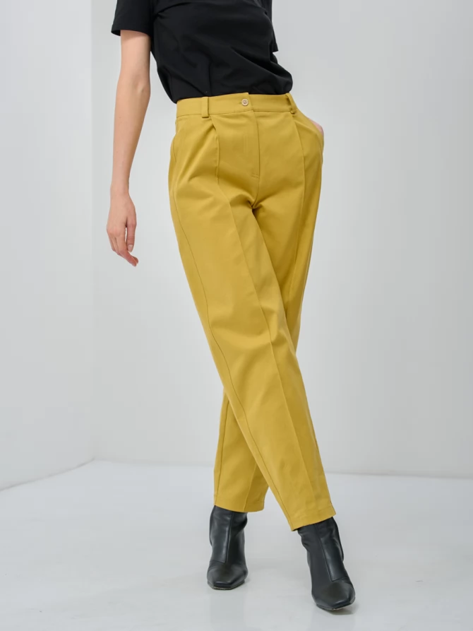 Брюки с простроченной стрелкой