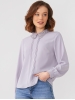 Блузка с кружевным воротником OD-861-4 светло-сиреневый