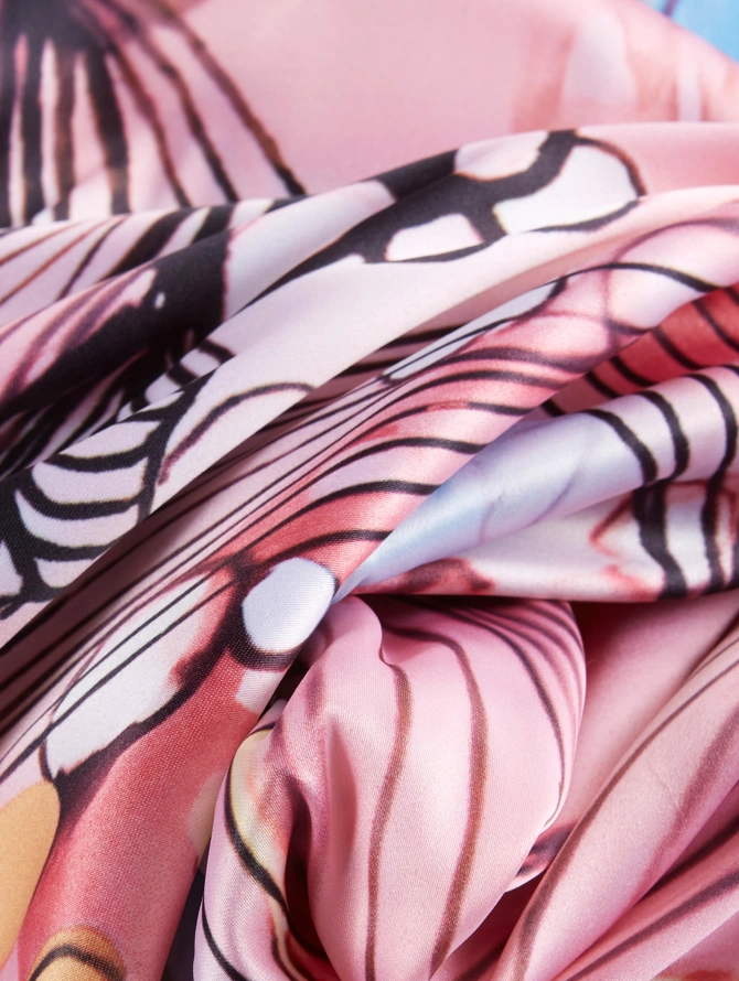 Палантин с абстрактным цветочным принтом