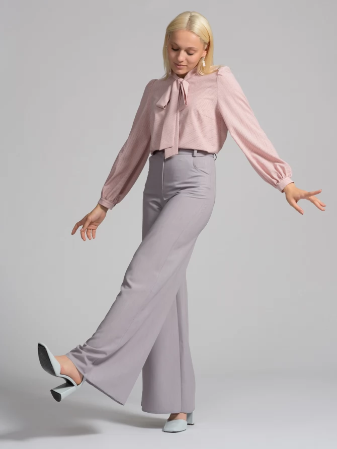 Брюки-клеш OD-552-2 серый