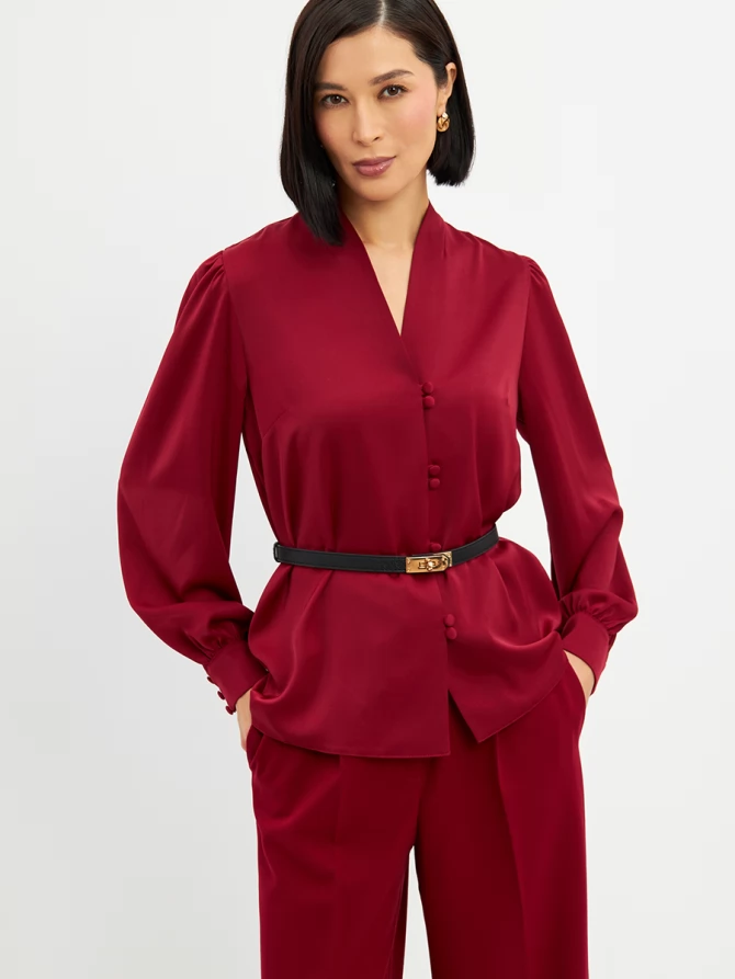 Блузка OD-735-17 бордовый