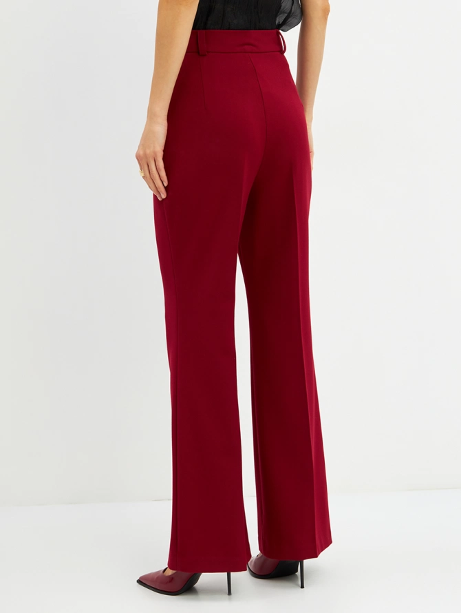 Брюки-клеш бордо OD-822-2