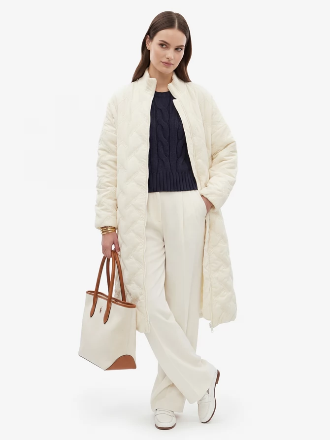 Полупальто стеганое OD-1046-1 бежевый