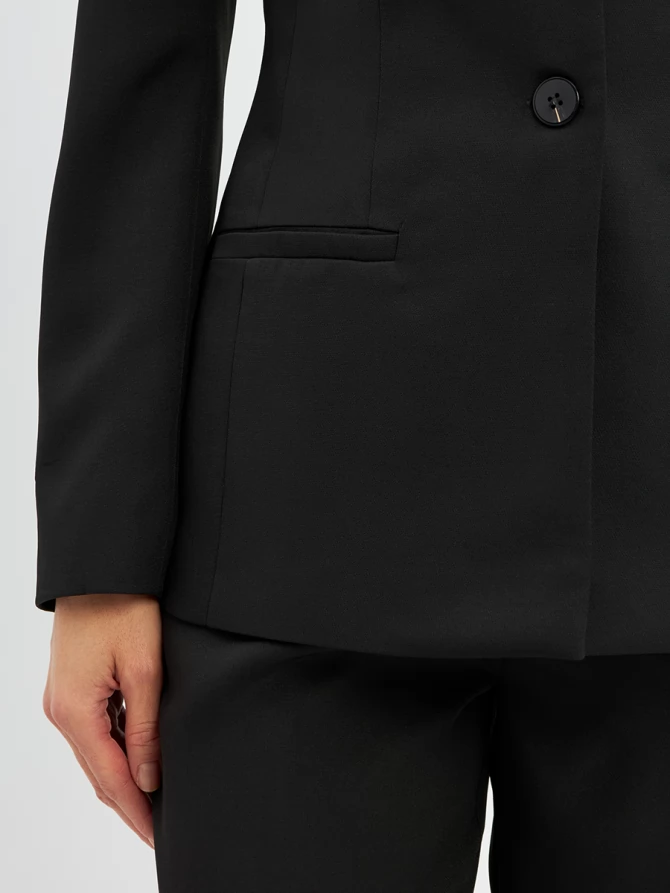 Жакет без воротника OD-876-1 черный