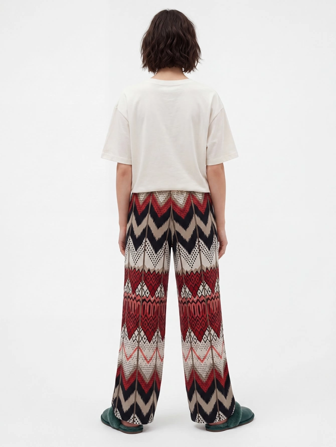 Брюки домашние с принтом