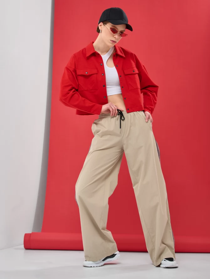 Брюки с тесьмой