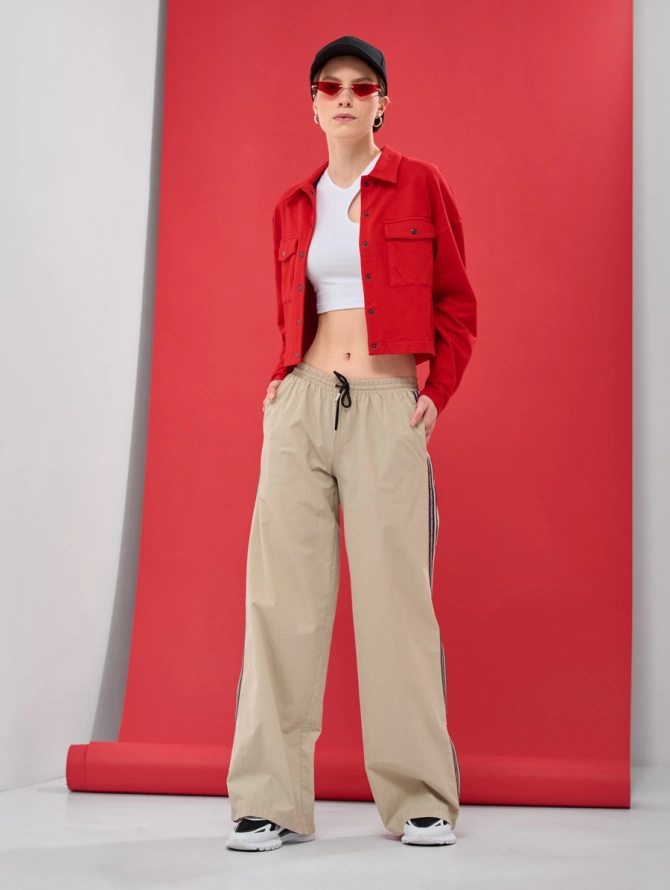 Брюки с тесьмой