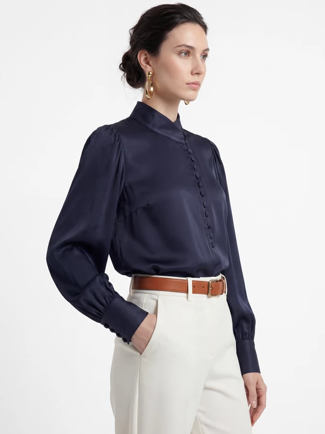 Блуза-косоворотка много пуговиц OD-550-11