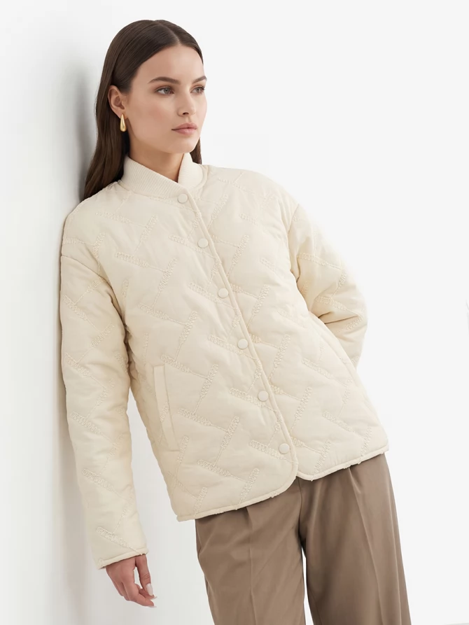 Куртка стеганая OD-1047-1 бежевый