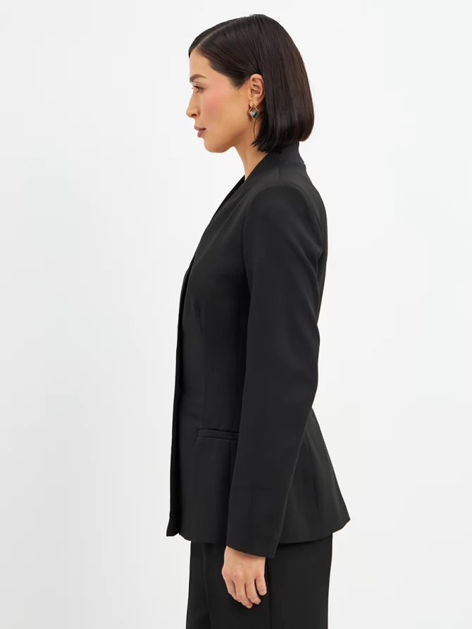 Жакет без воротника OD-876-1 черный