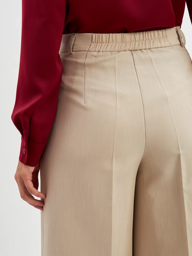 Брюки из костюмной ткани OD-922-3 бежевый