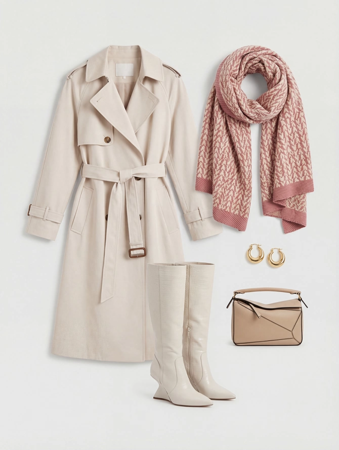 Палантин женский GR-105-1 с геометрическим узором