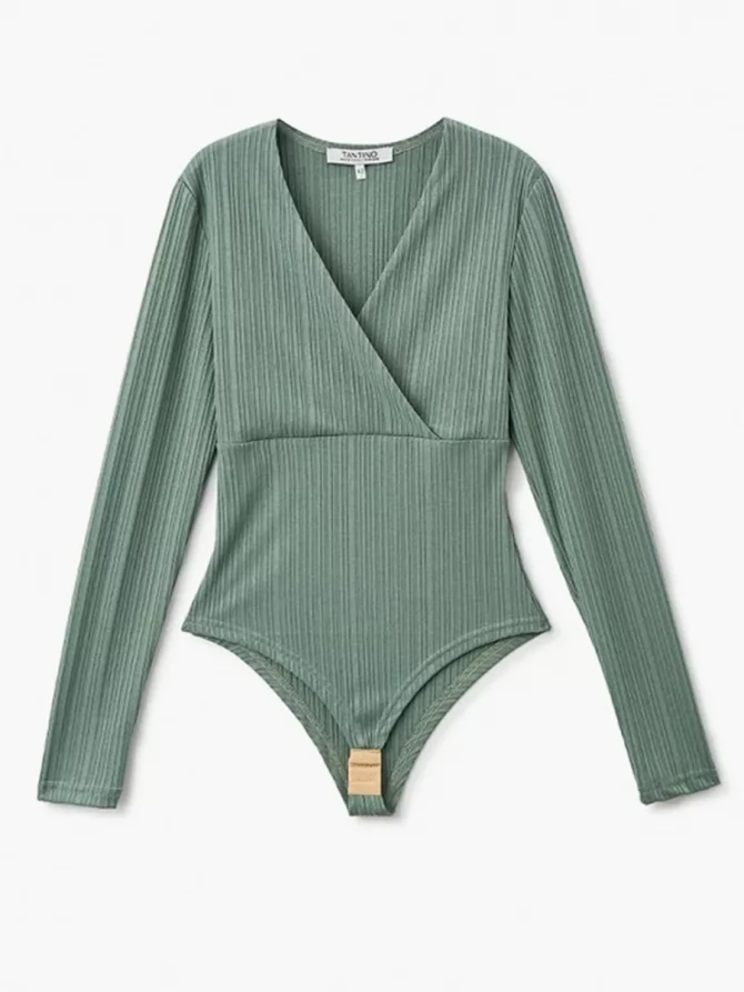 Боди в рубчик