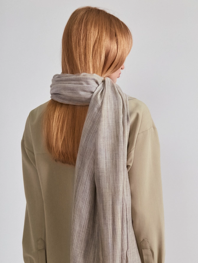 Палантин с фактурной выработкой SZ-131-7