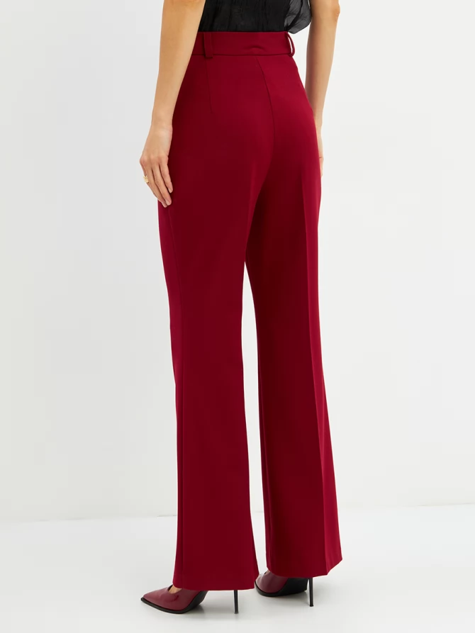 Брюки-клеш  OD-822-2 бордо