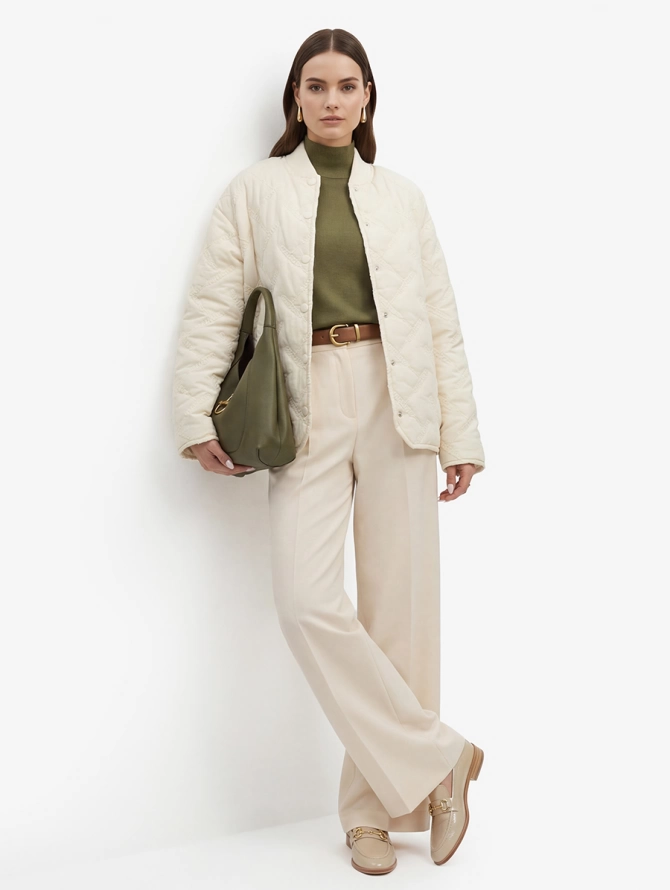 Куртка стеганая OD-1047-1 бежевый