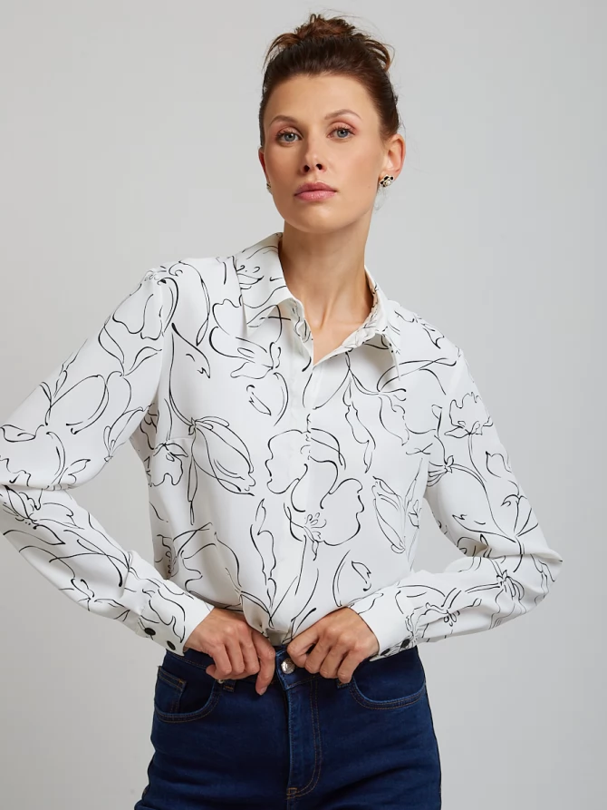 Блузка OD-814-2 белая