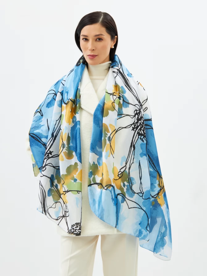 Палантин женский D2-1351-3