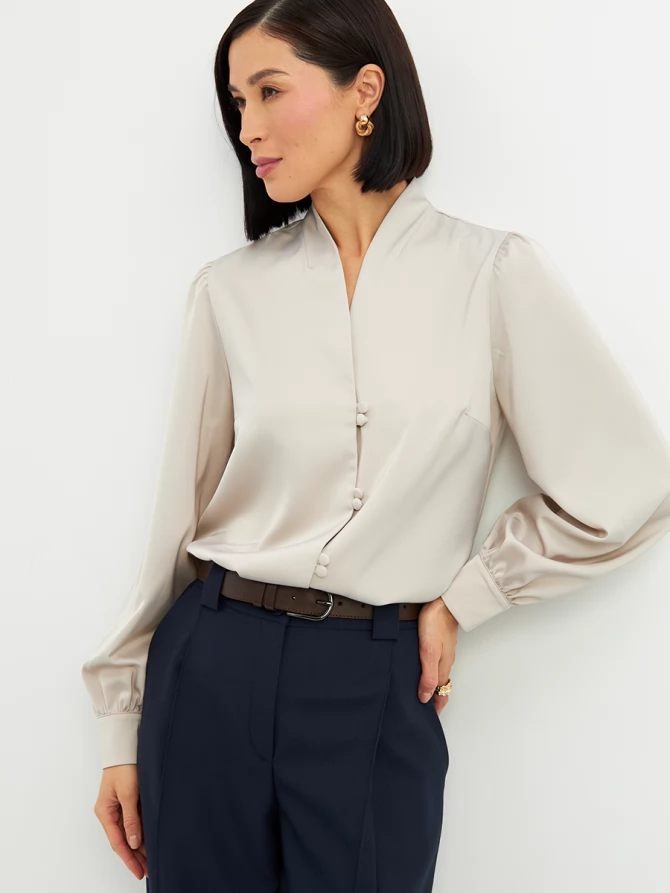 Блузка OD-735-16 светло-коричневый