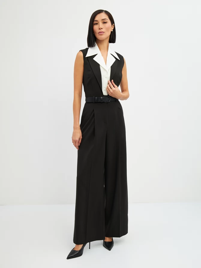 Комбинезон OD-915-1 клетка черно-коричневая