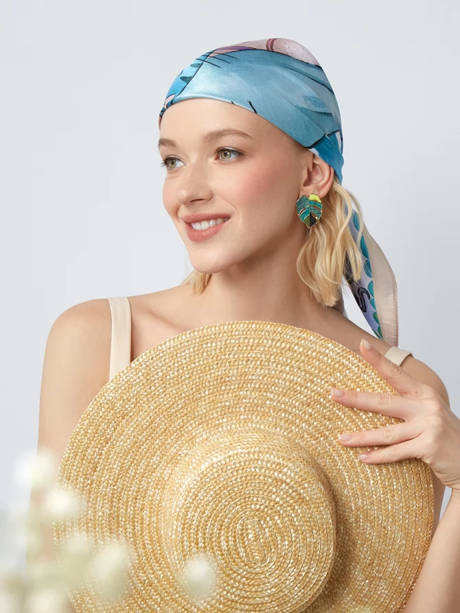 Платок женский с авторским принтом KSH16-64-1