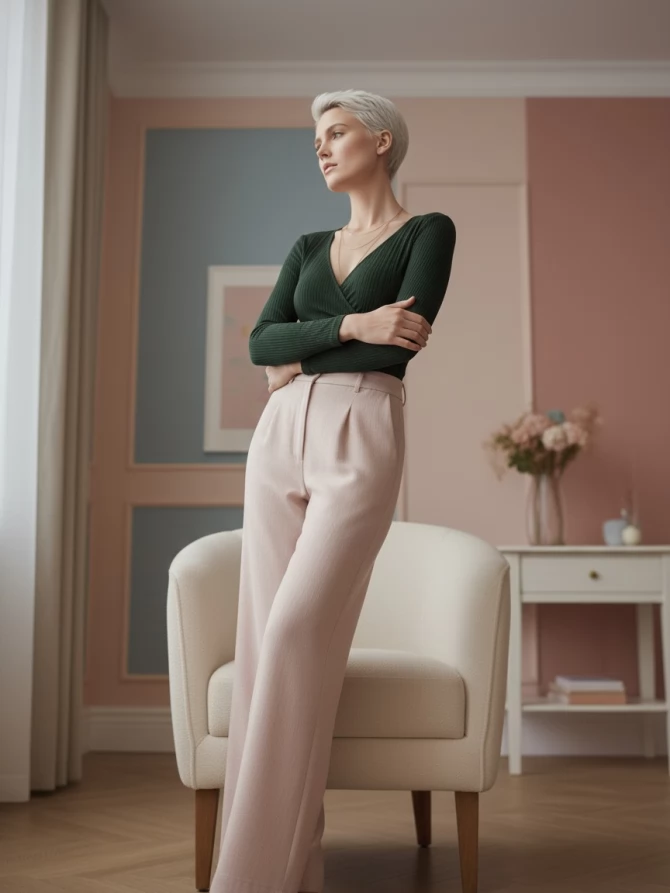 Боди в рубчик