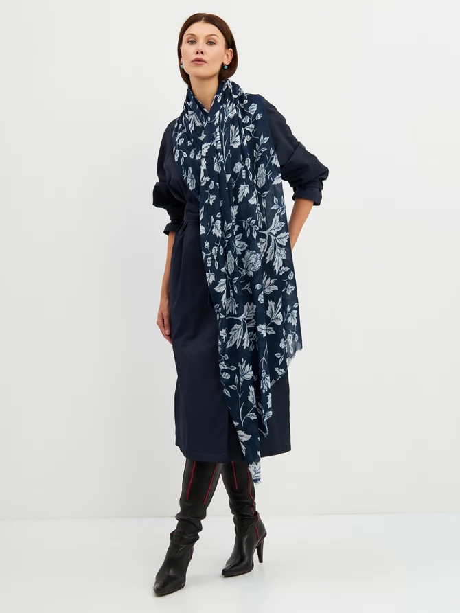 Палантин женский с принтом