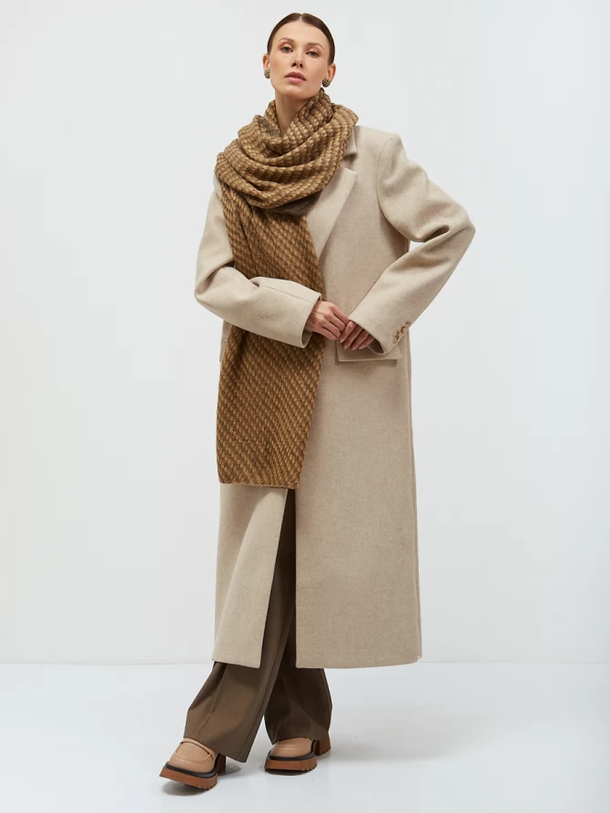 Палантин двусторонний с бахромой RH-135-1