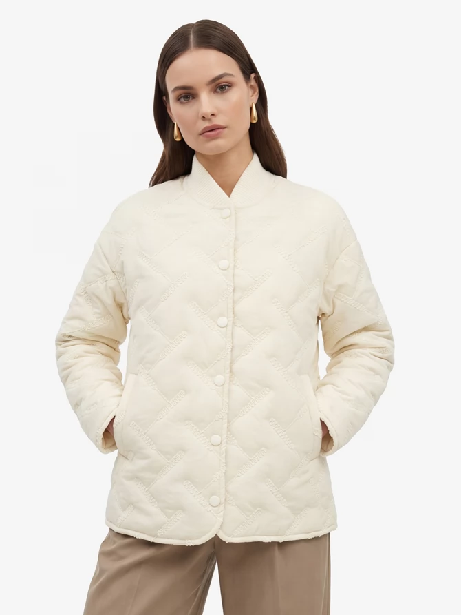 Куртка стеганая OD-1047-1 бежевый