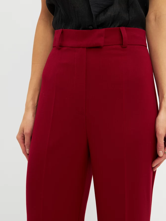 Брюки-клеш  OD-822-2 бордо