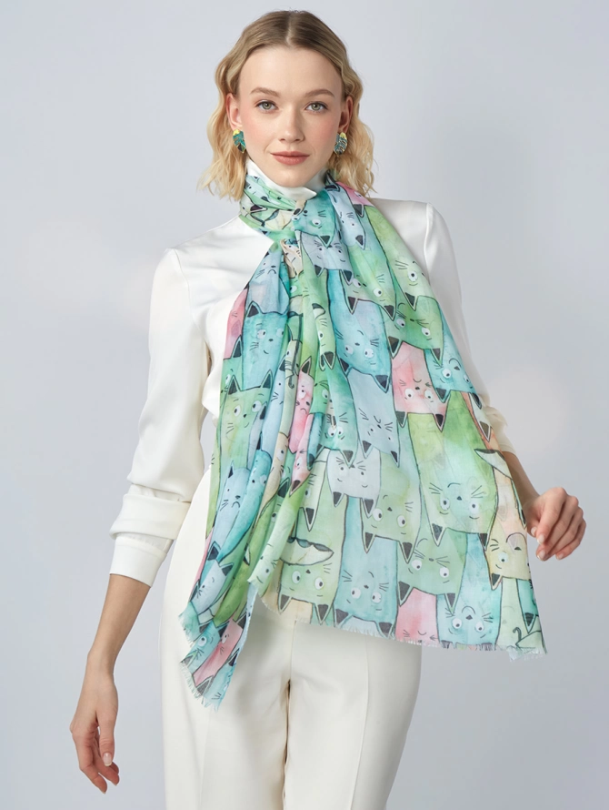 Палантин женский KSH16-128-4