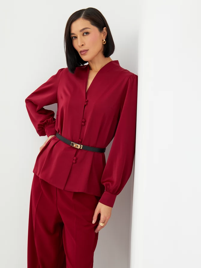 Блузка OD-735-17 бордовый