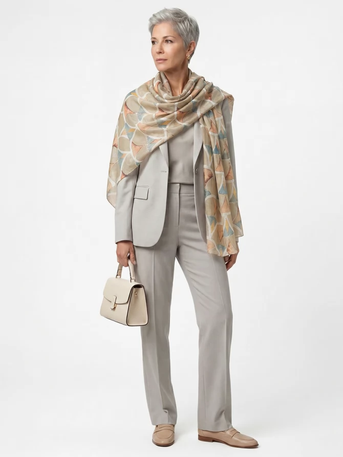 Палантин женский D2-135-1