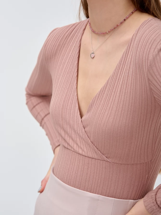 Боди в рубчик