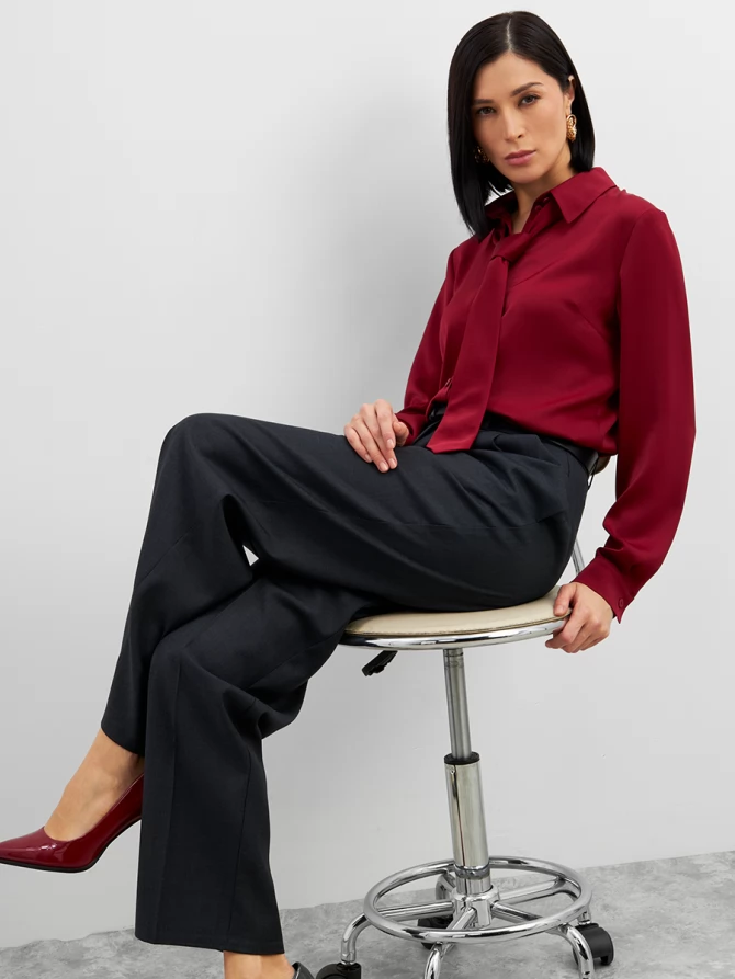 Брюкис 3-мя складками OD-1005-1 серый