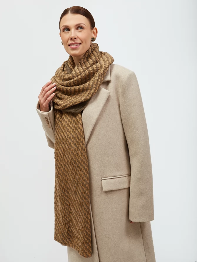 Палантин двусторонний с бахромой RH-135-1