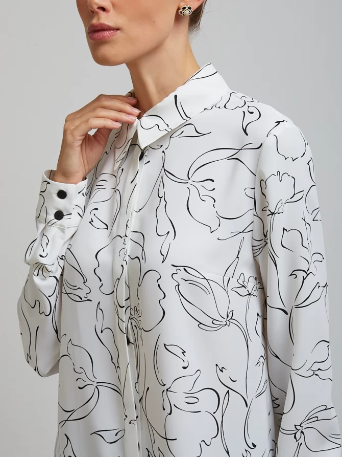 Блузка OD-814-2 белая