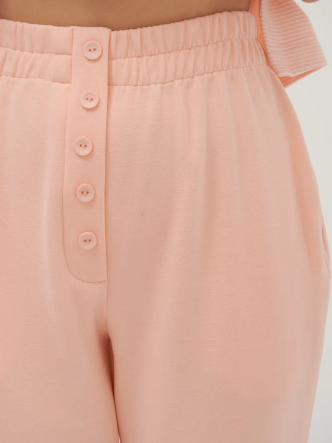 Брюки-джоггеры на пуговицах