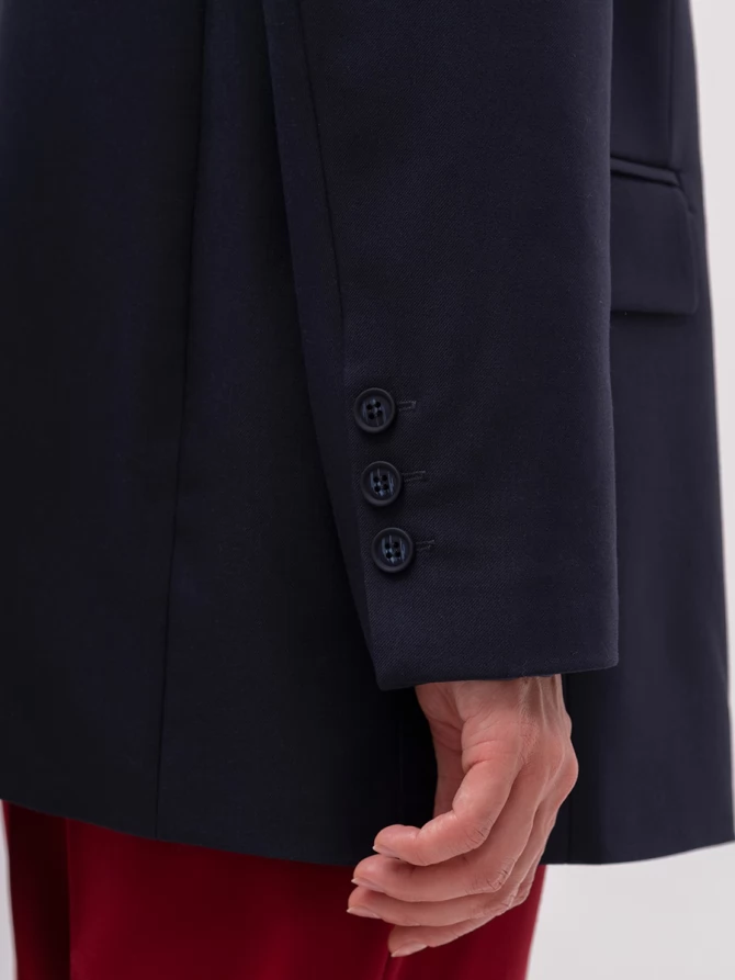 Жакет длинный OD-839-3 т.синий