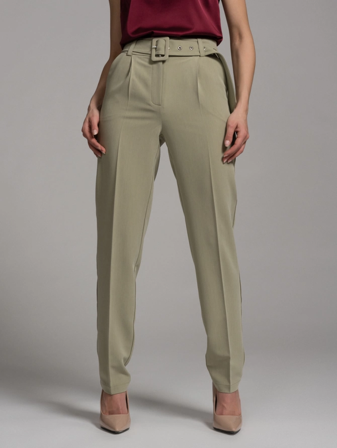 Брюки прямые оливковые OD-470-2