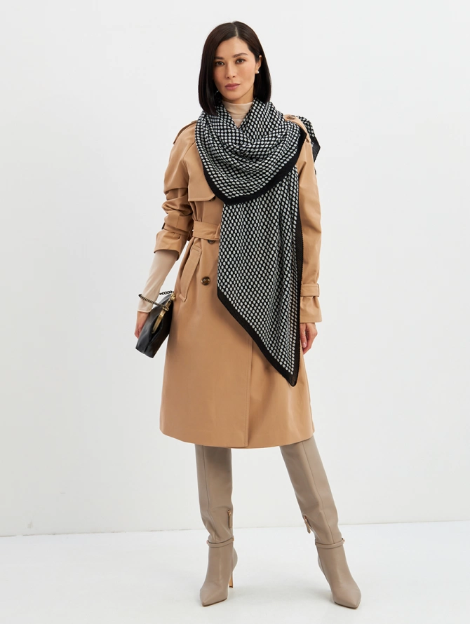 Палантин женский с принтом SPR-1155-2