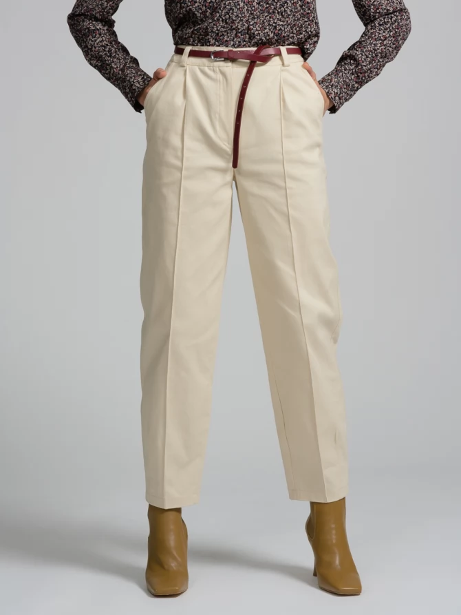 Брюки с простроченной стрелкой