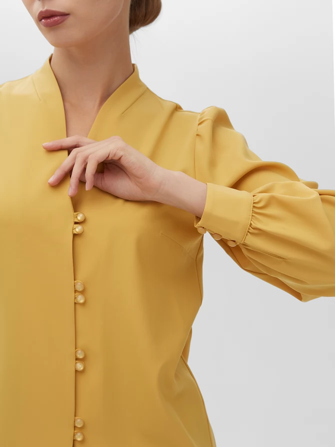 Блузка OD-735-11 горчица