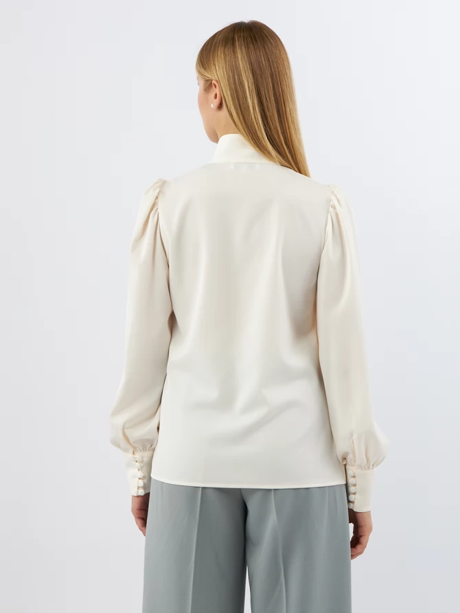 Блуза-косоворотка много пуговиц OD-550-16 сливочный